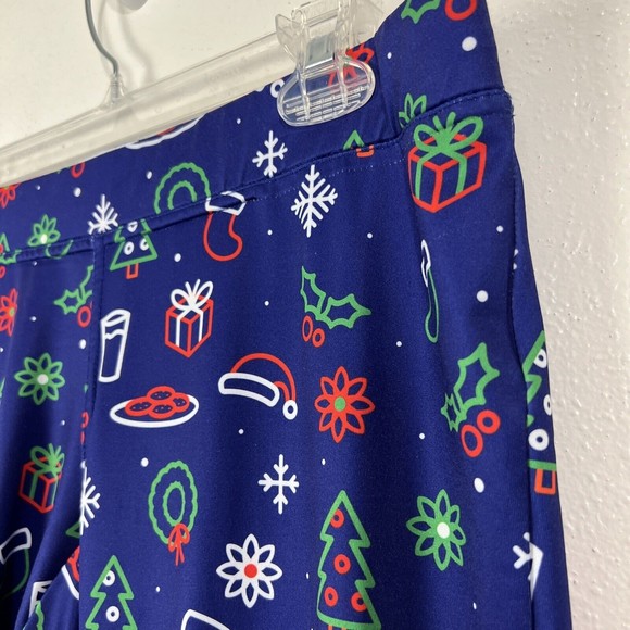 Tipsy Elves Leggings Women Extra Large Neon Holiday Christmas All Over Print - Picture 7 of 11